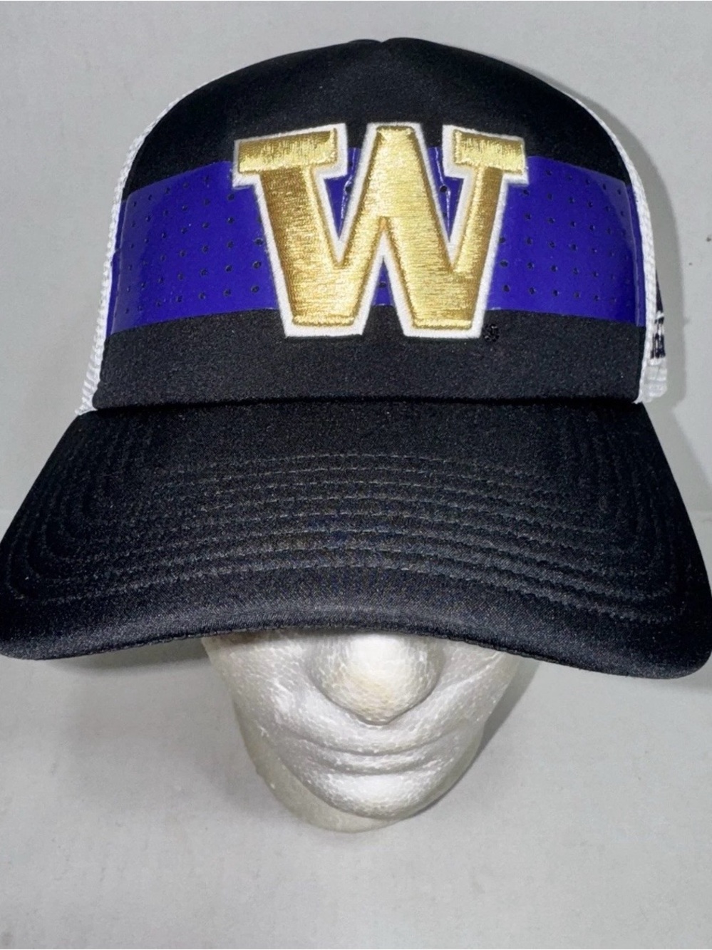 Adidas University Of Washington Huskies Gold W Black Purple Snapback Hat